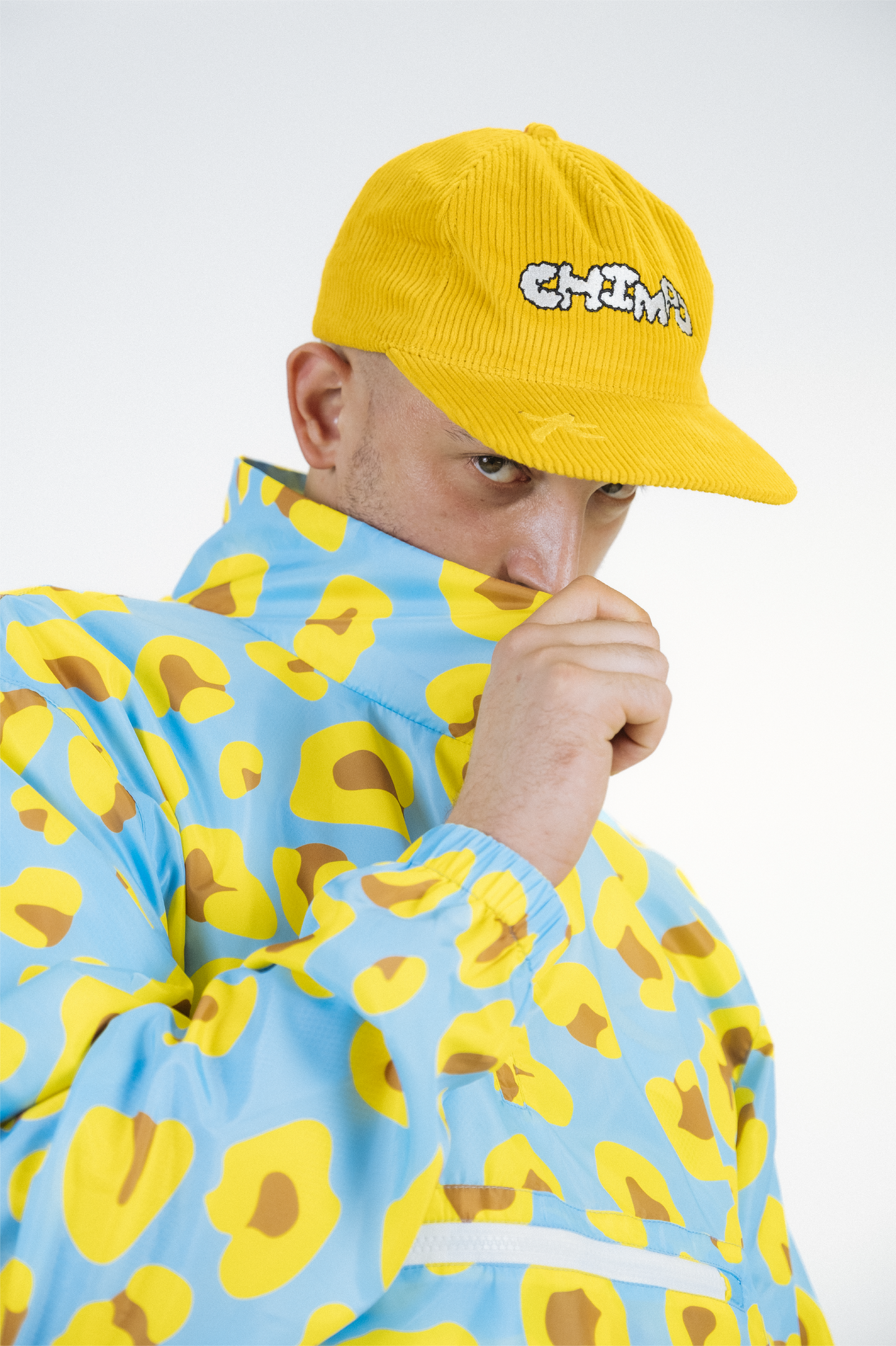 Unstructured Corduroy Logo Cap - Yellow