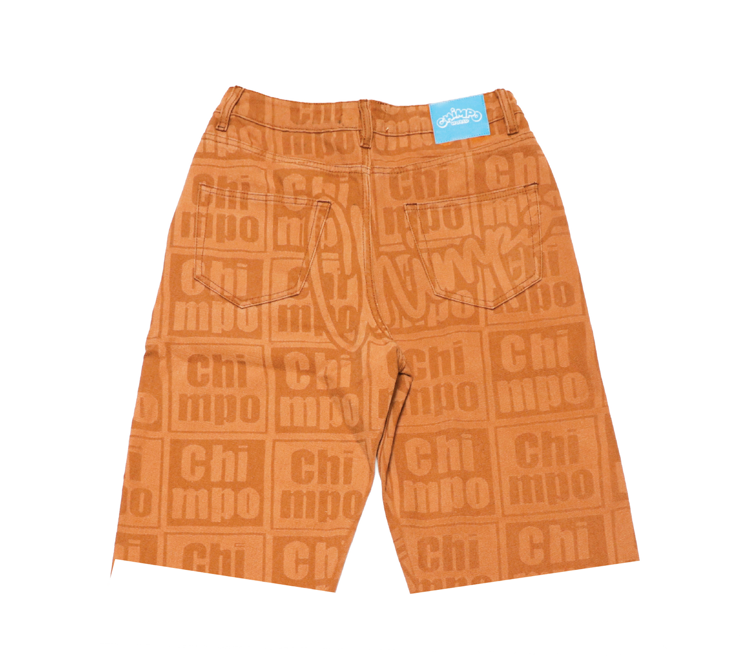 Monogram Denim Jorts - Brown