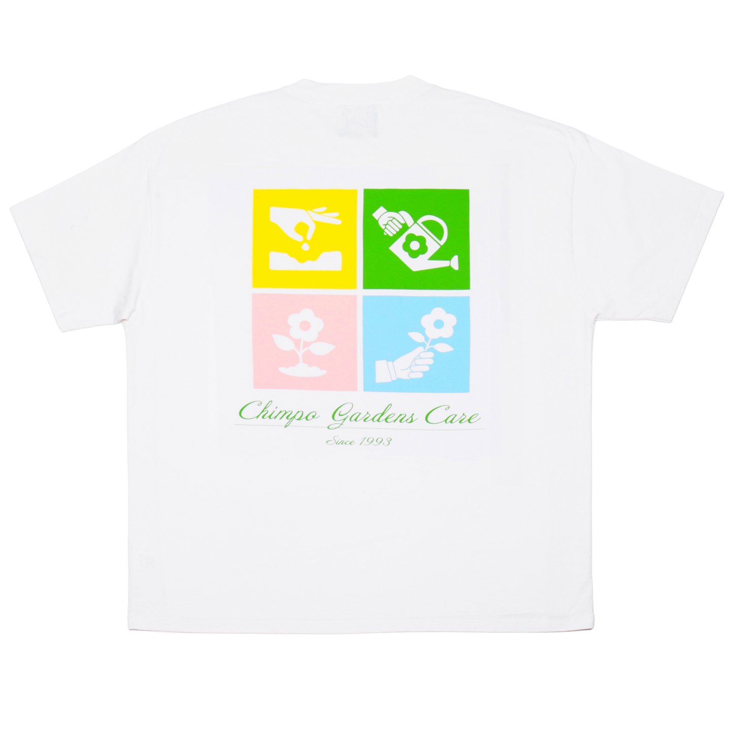 Chimpo Gardens Care Logo Tee