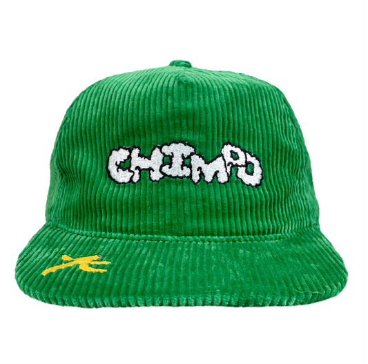 Unstructured Corduroy Logo Cap - Green